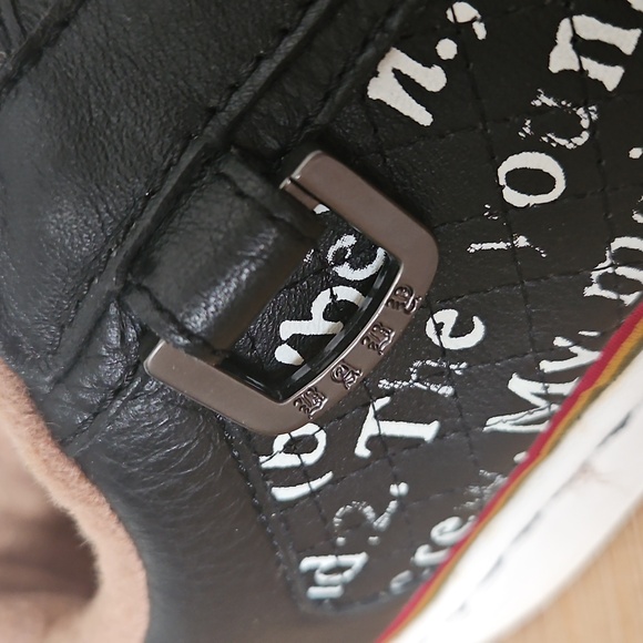 L.A.M.B. Gwen Stefani Y2K Rolling In Cashmere Black Shoes 7.5 Royal Elastics EUC - Picture 10 of 14